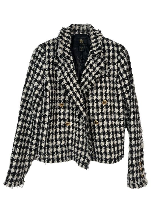 House of Harlow 1960 Jackets & Blazers - House of Harlow 1960 Tweed Cropped Blazer Jacket Size Medium